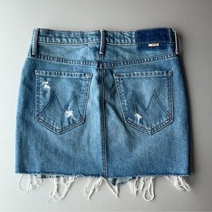 MOTHER DENIM MINI SKIRT